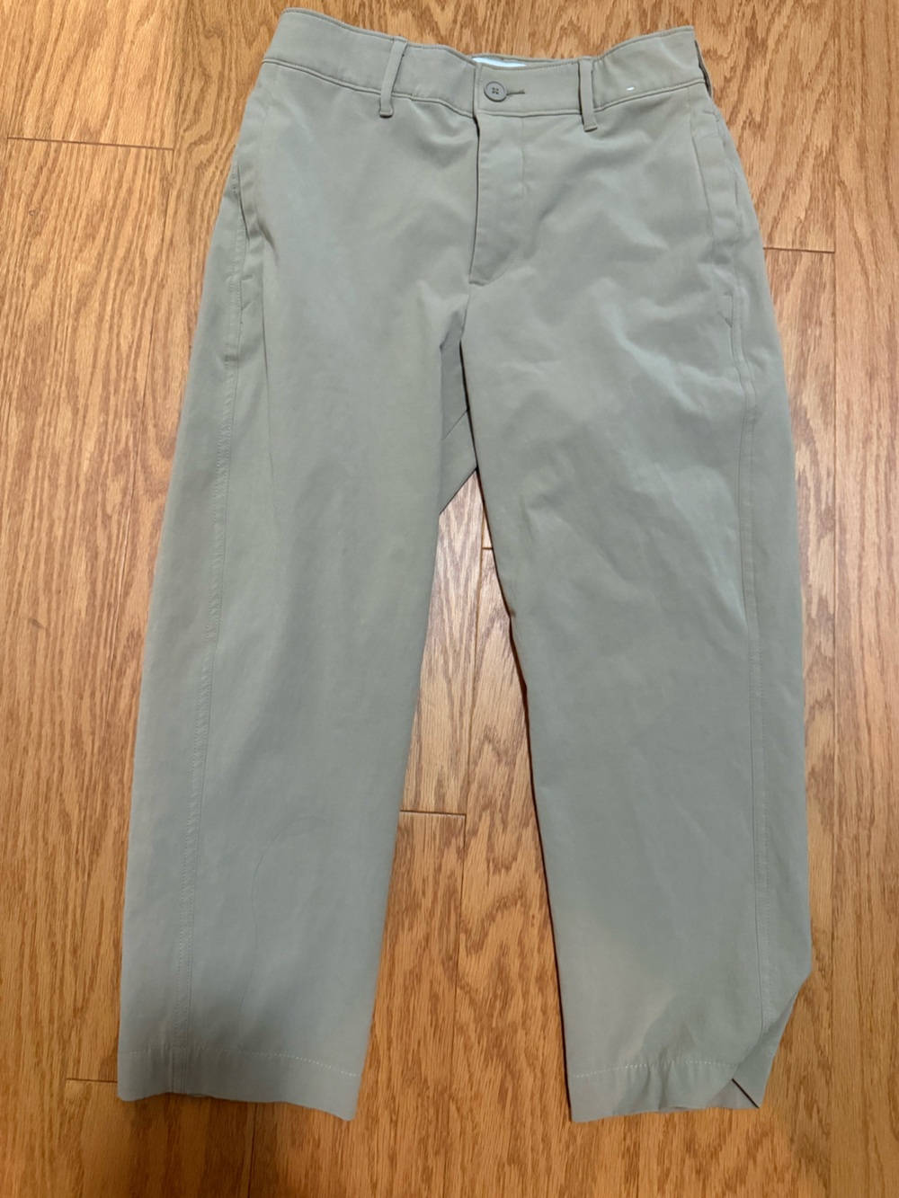 abercrombie kids khaki performance chino straight-leg pants - 13/14 Short